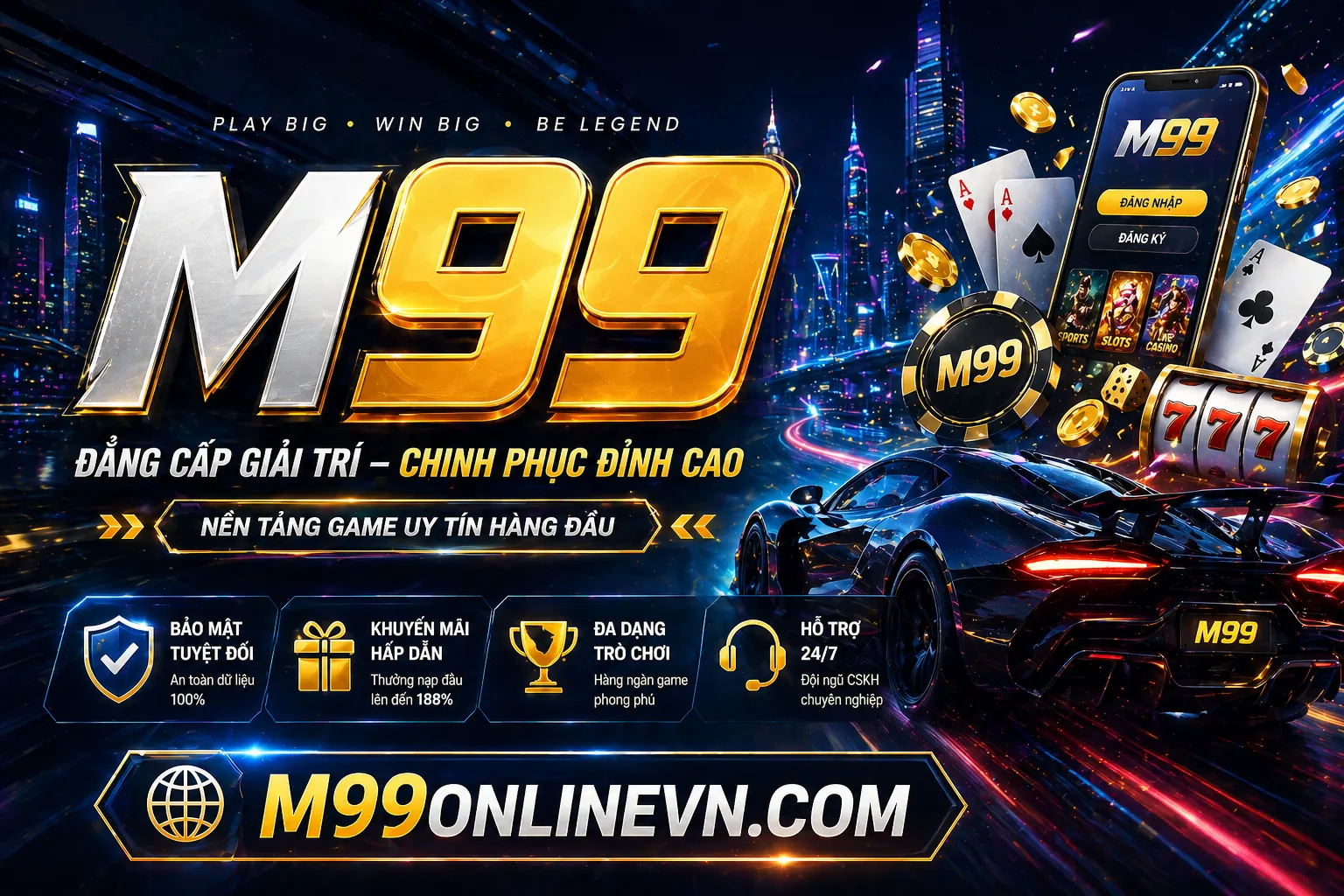 Thế giới game slot 188v Casino